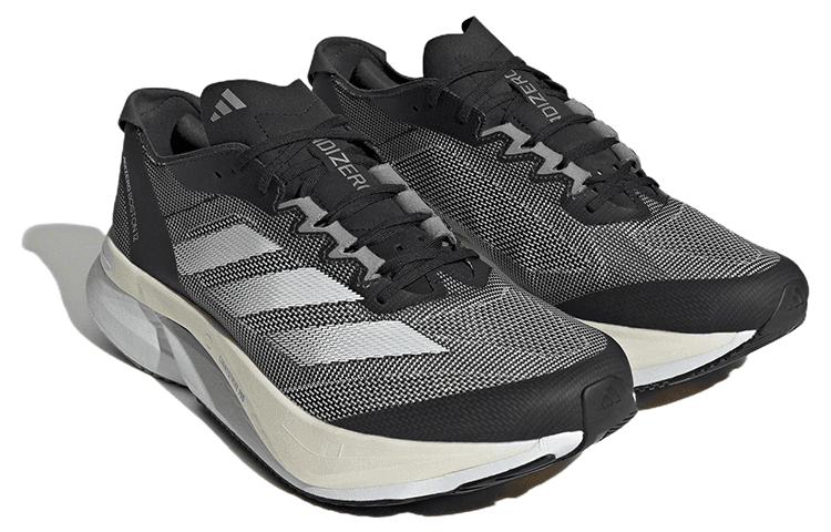 Adizero Boston 12 Adidas 'Black White' 5