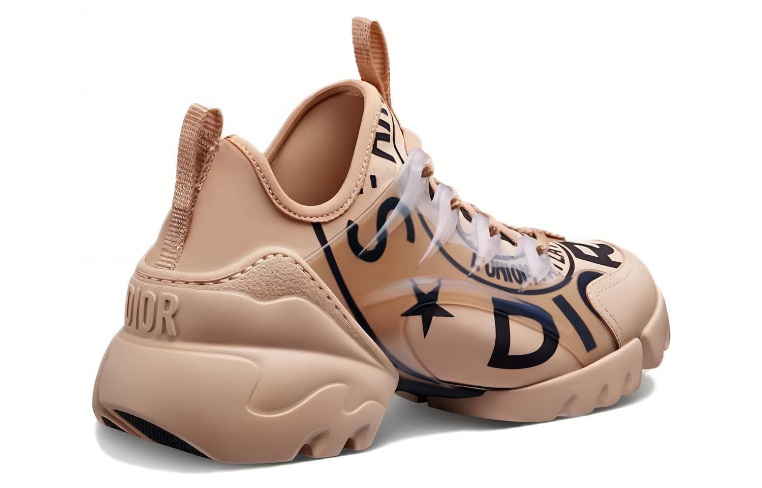 DIOR D Connect Low Top Casual Shoes Women's Nude 5
