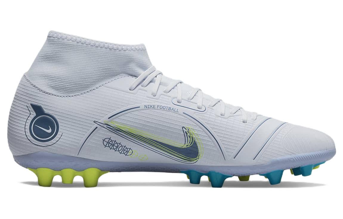 Nike Superfly 8 Academy AG 'Gray Light Blue Yellow' 4