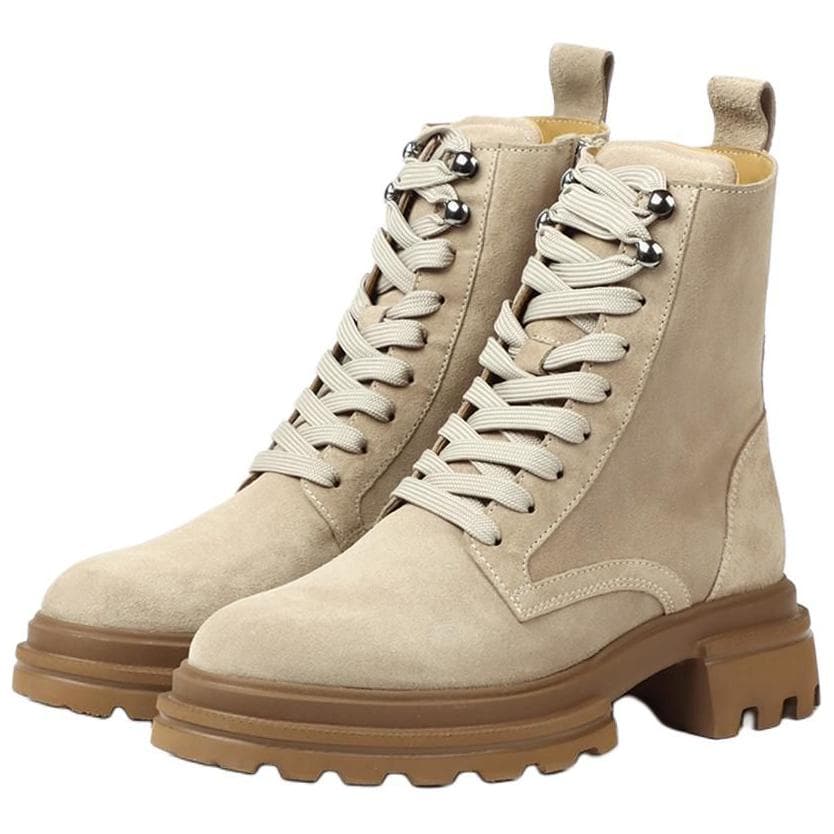 HOGAN 10 Storey Ankle Boots 5.5cm Women's Brown 6