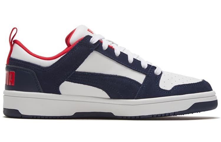 PUMA Rebound Layup Lo Sd 'White Blue Red' 3