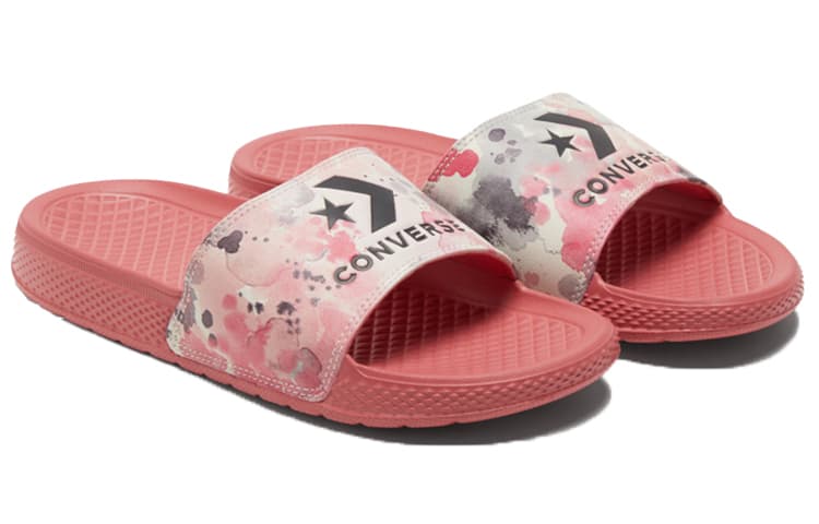 Converse Chuck Taylor All Star Slide Slippers Pink/White Women's 5