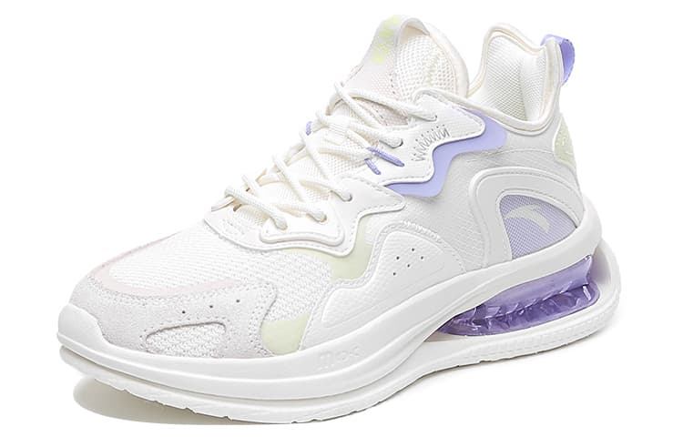 Anta Cushioning Anti-Slip And Wear-Resistant Low-Top Sports Casual Shoes Unisex White Purple 6