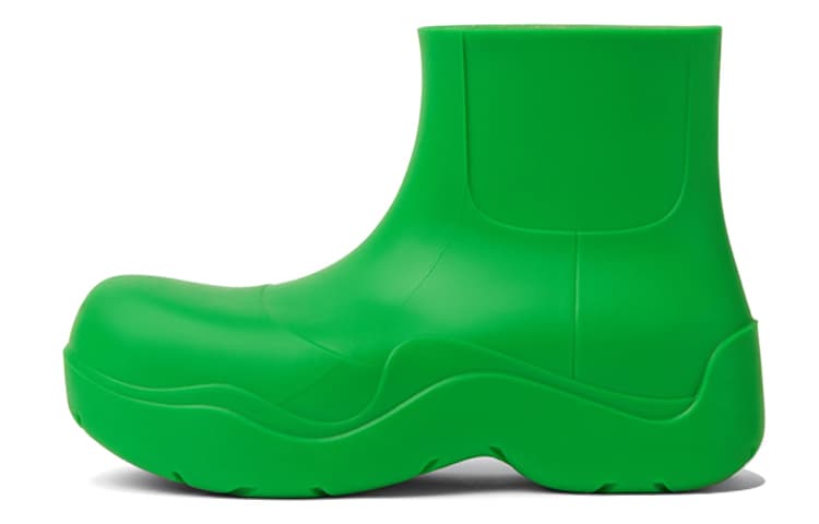 Bottega Veneta Puddle Rain Boots Ankle Boots Men's Green 2