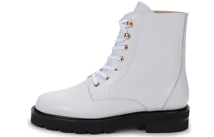 Stuart Weitzman Ankle Boots Women's Low-Top White 2