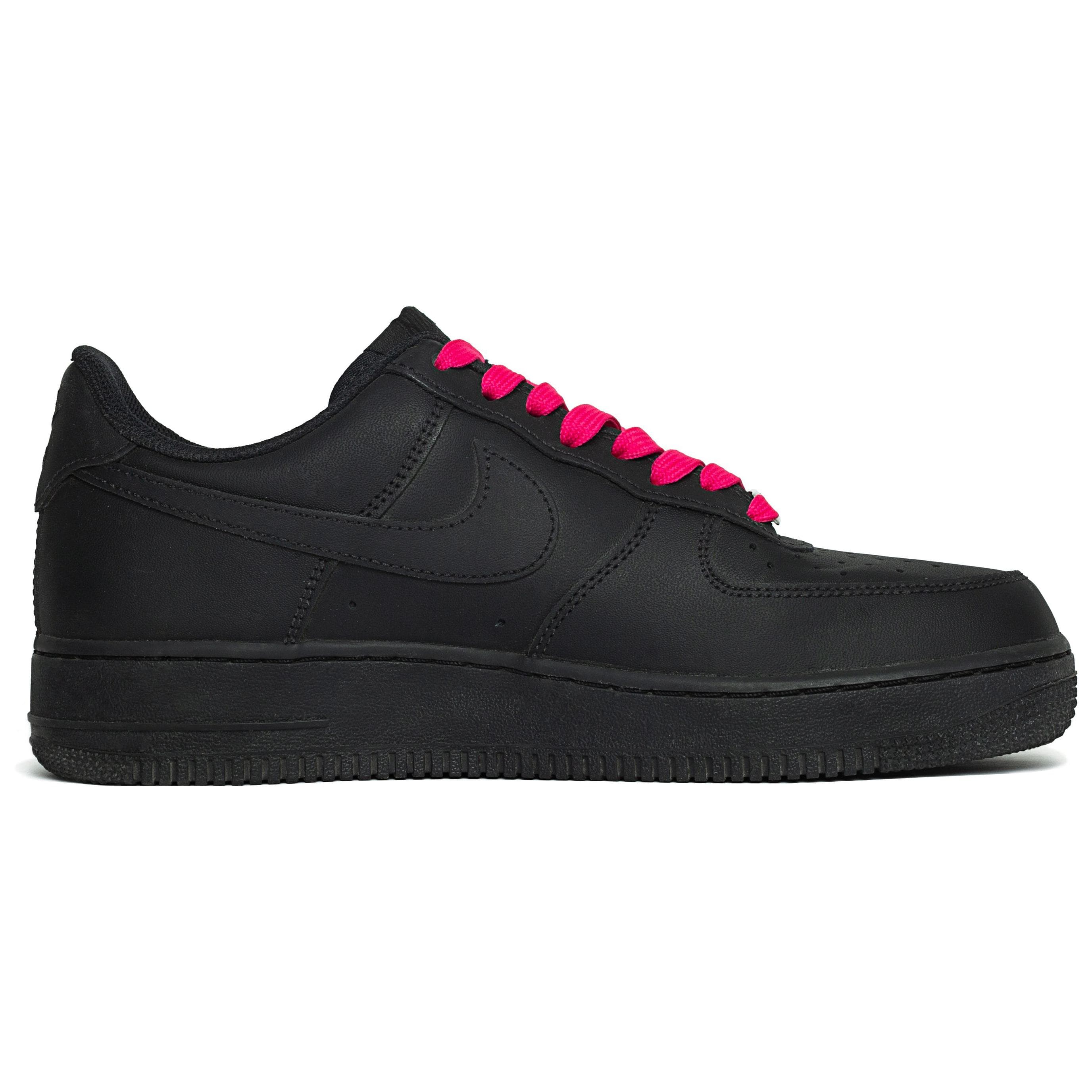 Nike Air Force 1 Low-Top Skateboard Shoes Men's Pink Black 5