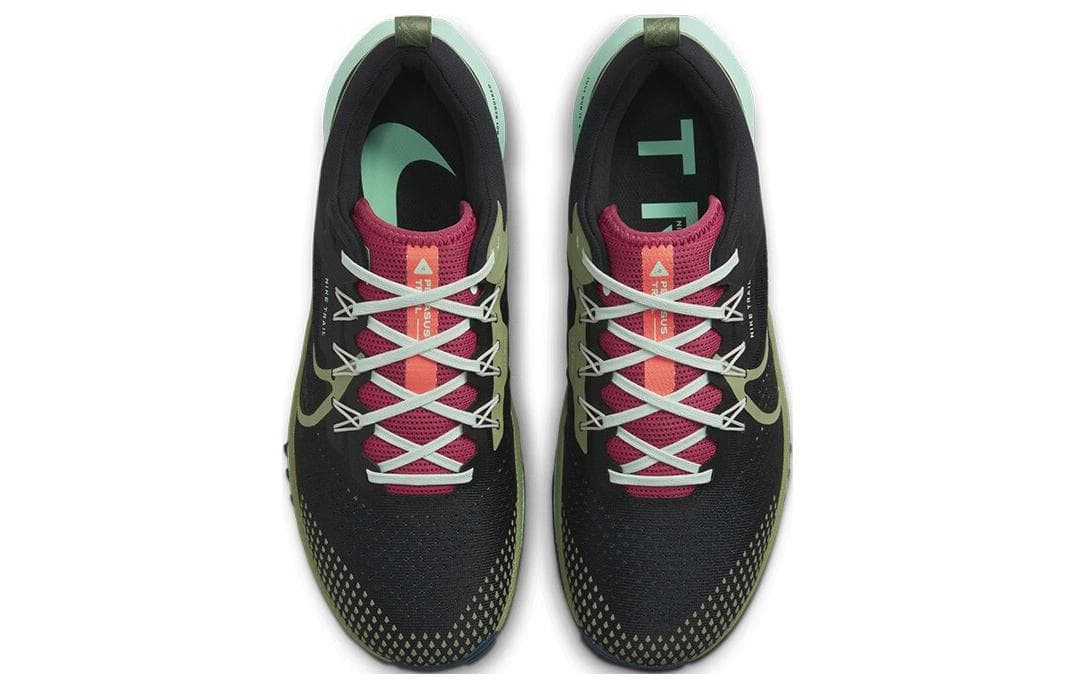 Nike React Pegasus Trail 4 Black Mint Foam Alligator 6