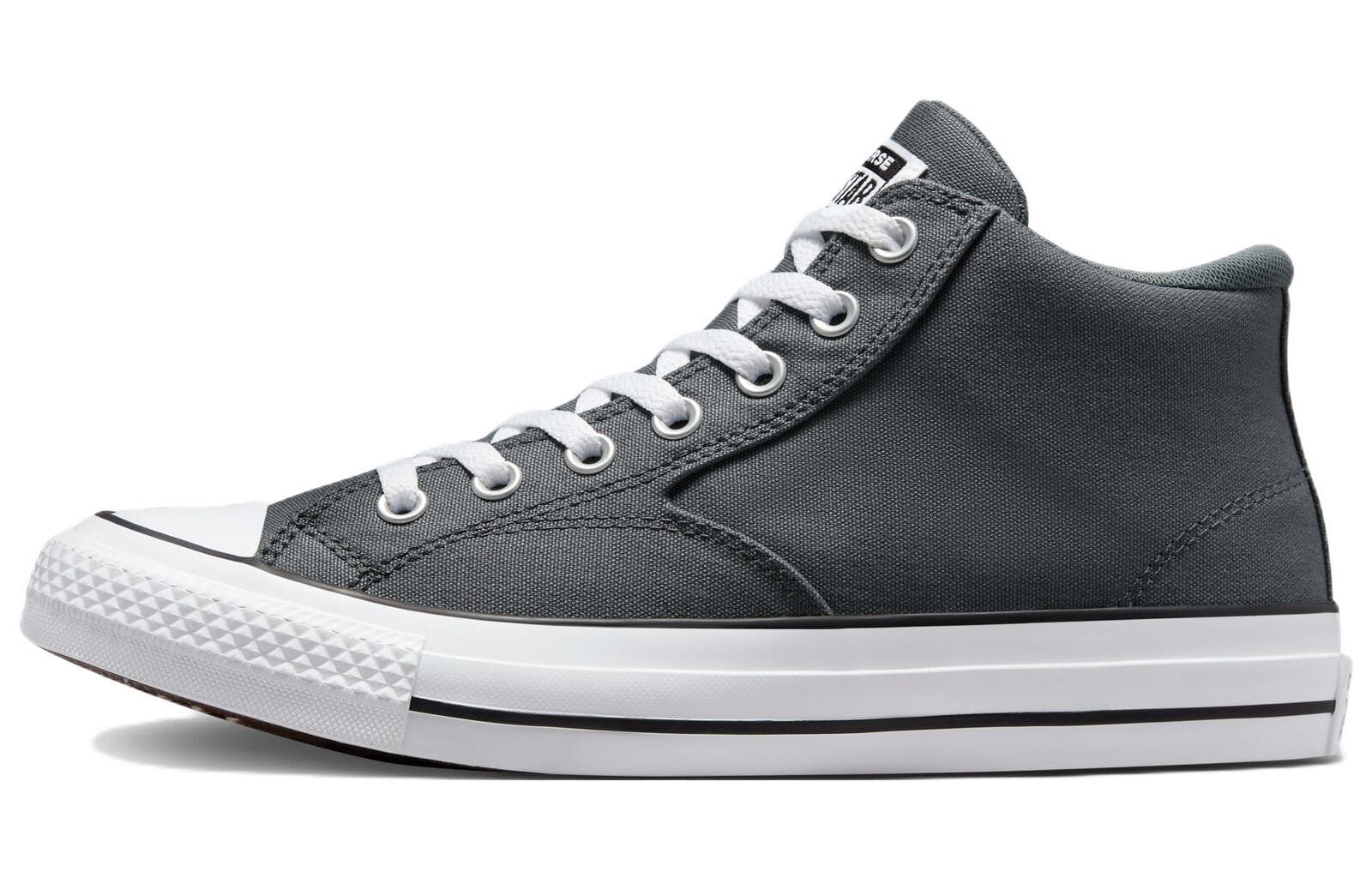 Converse Chuck Taylor All Star Malden Street Anti Slip Wear Resistant Mid Top Canvas Shoes Unisex Gray 2