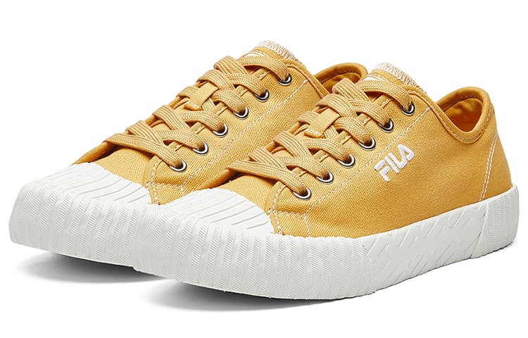 FILA Fmc Carve Series Breathable Lightweight Low-Top Canvas Shoes Women's Yellow 4