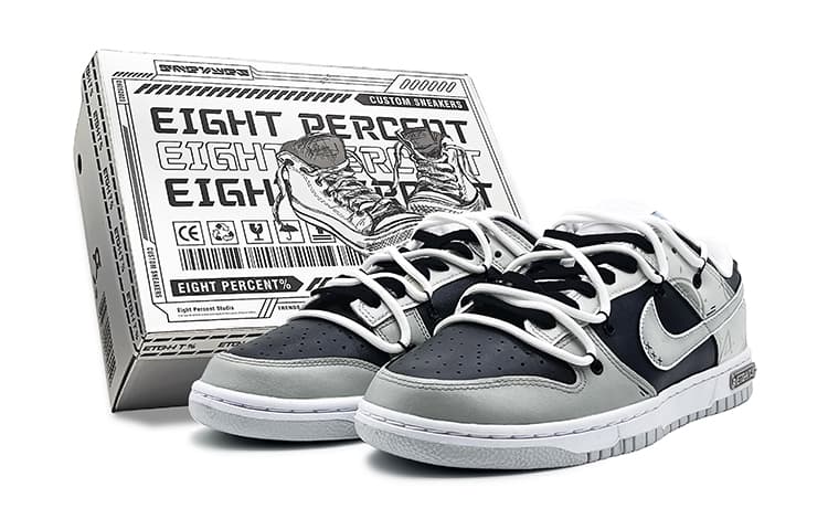 Nike Dunk 'Neutral Grey' Slip-Resistant Cushioning Low-Top Skateboard Shoes Women's Black Gray
