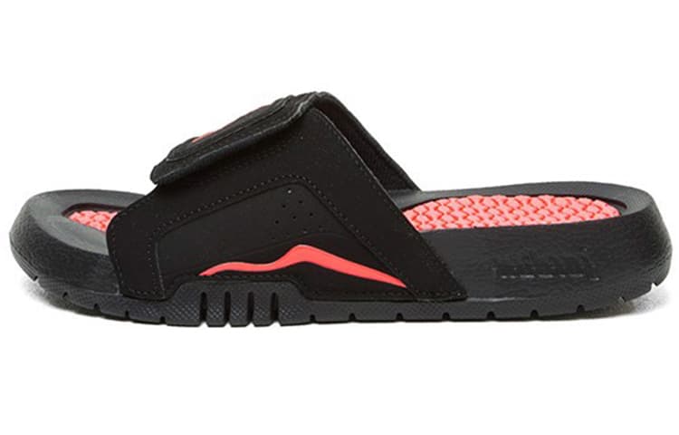 JORDAN Hydro Vi Retro Infrared Black Red Sports Slippers 'Black Infrared 23' Gs 2