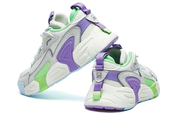 FILA Swarm Low Swirl Sneakers Purple/white/grey 6