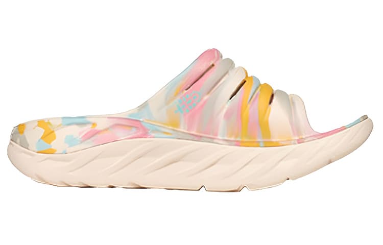 HOKA ONE ONE Ora Recovery Slide Free People Movement Luna Marbled 3