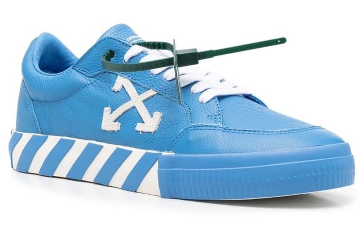 OFF WHITE Vulc Low Leather Blue White 4