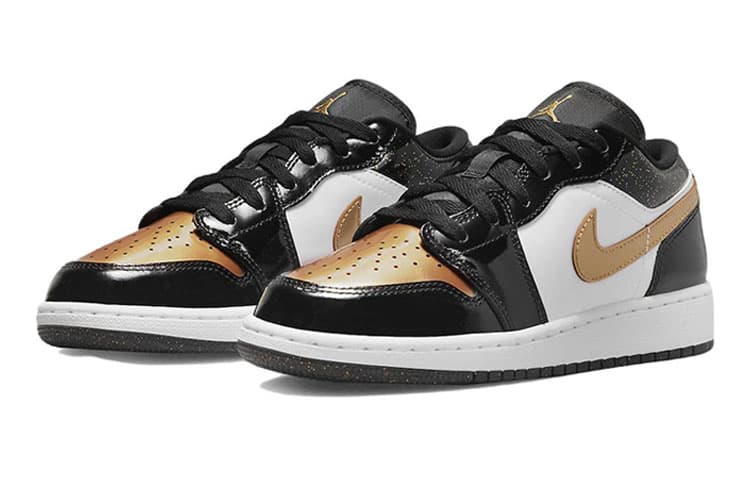 Jordan Kids Air Jordan 1 Low SE "Gold Toe" Sneakers 6
