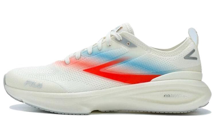 FILA NUVOLE Cushioning Anti-Slip And Wear-Resistant Low-Top Training Running Shoes Men's White Orange 2