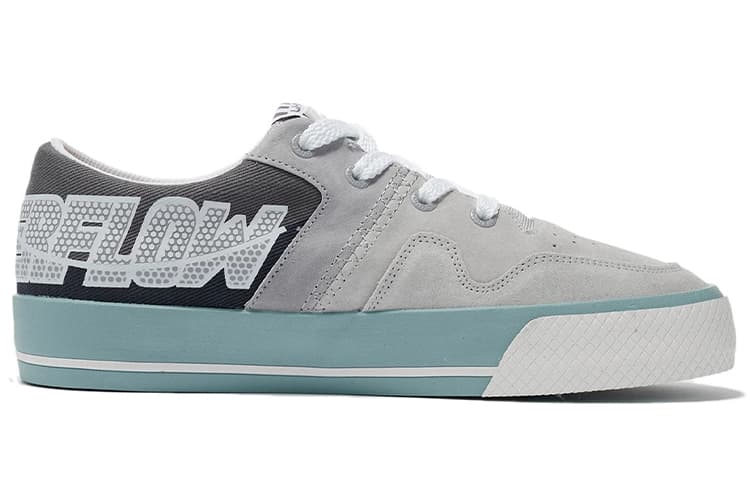 LiNing CF Tracing The One Cushioning Wear-Resistant Low-Top Skateboard Shoes Men's Gray 3