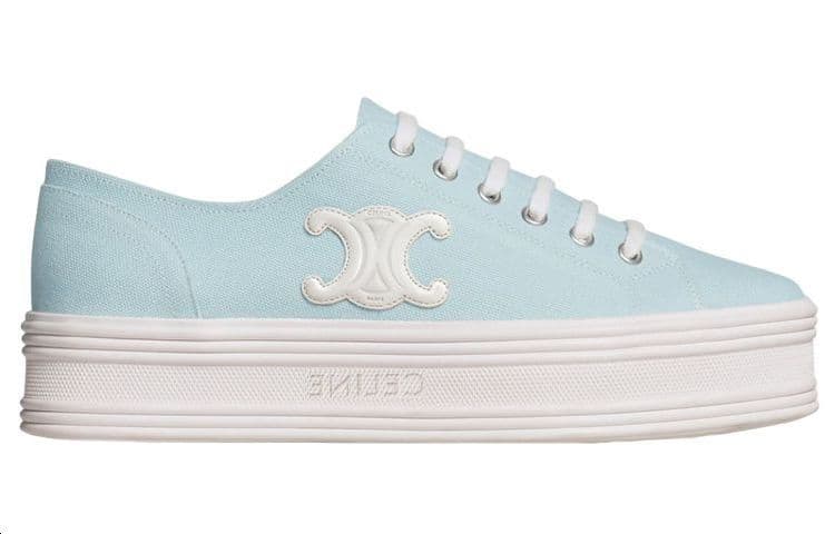 CELINE Jane Stylish Skateboarding Shoes Women's Light Blue 4