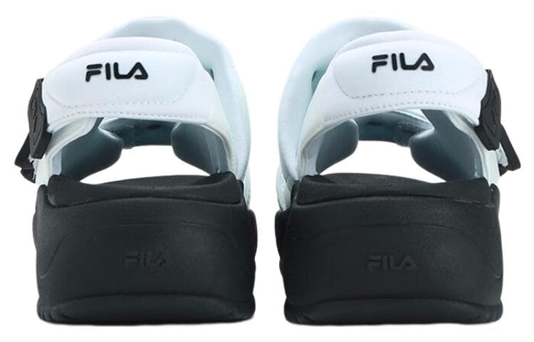 FILA Puff Sandals 'White Black' Women's 6