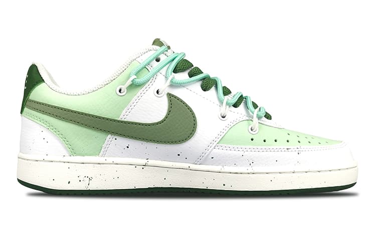 Nike Court Vision 1 Skateboard Shoes Unisex Low-Top Green/Cyan 4