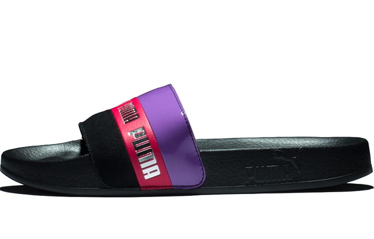 PUMA Damen Sandale Leadcat Remix Slide Black/Purple Women's 2