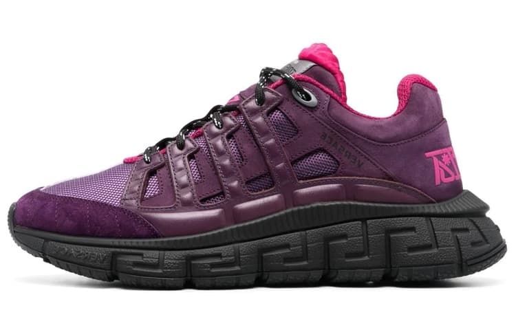 VERSACE Wear-Resistant Low-Top Sports Casual Shoes Men's Purple 2