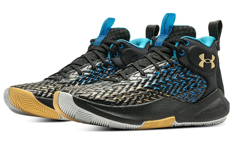 Under Armour Hovr Havoc 4 Clone 'Black Gold Blue' 6