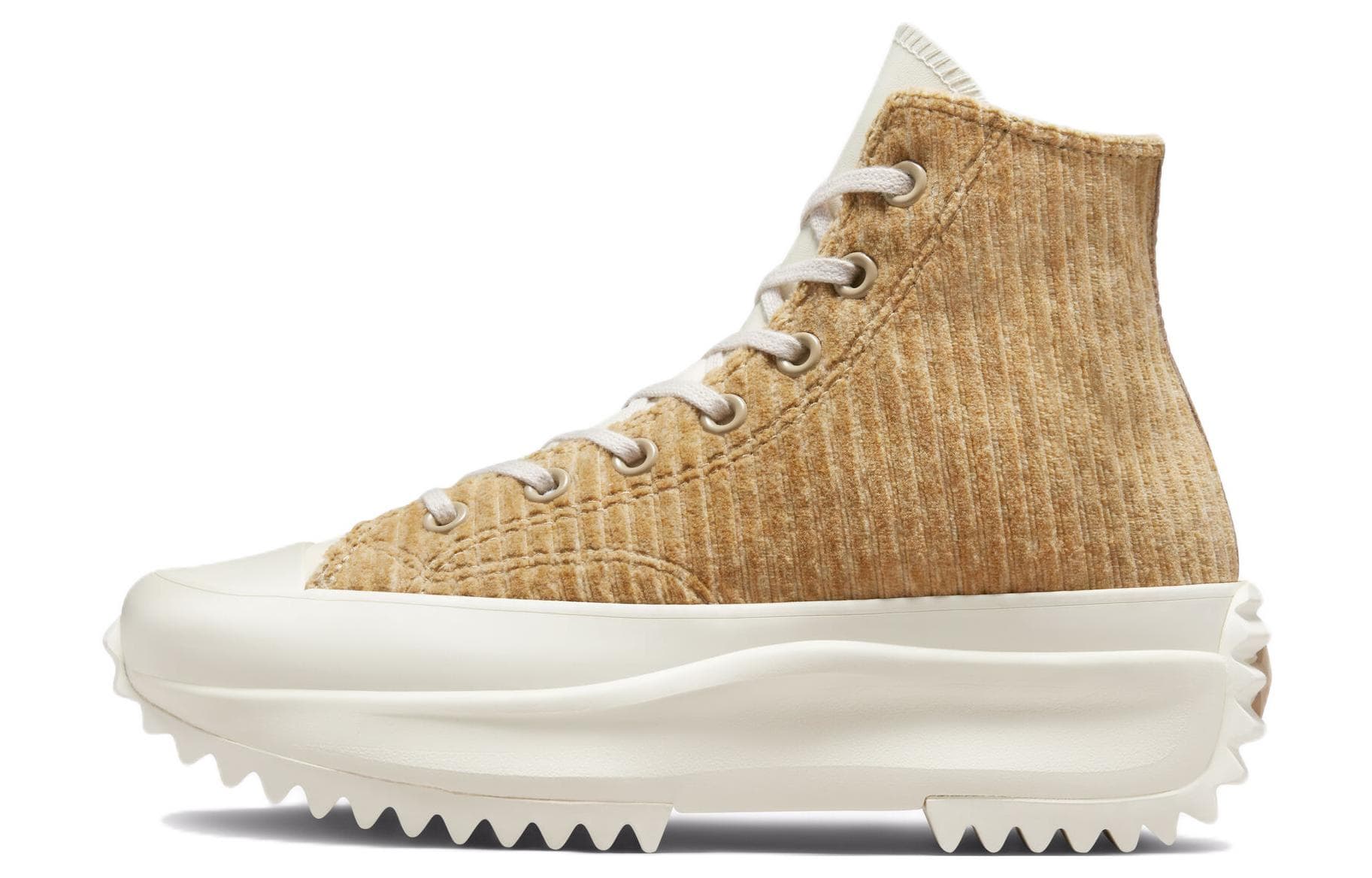 Run Star Converse Hike Platform High 'Striped Knit Nomad Khaki'