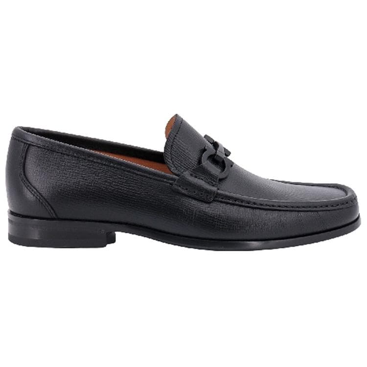 FERRAGAMO Almond-toe Leather Loafers 4