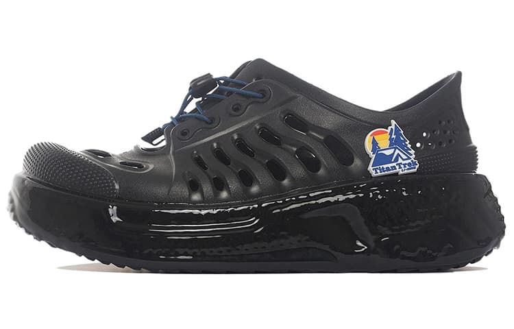 LiNing Pan Gu Trek Cushioning Anti-Slip Wear-Resistant Breathable Lightweight Rebound Low-Top Casual Shoes Men's Black