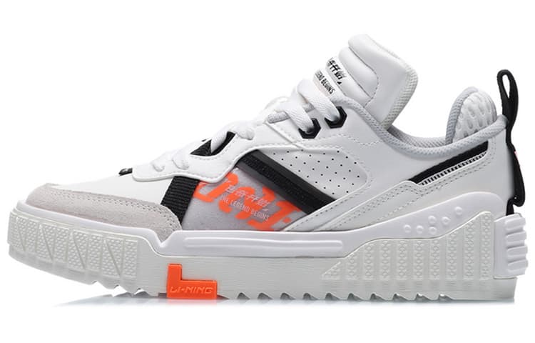 LINING 001 Skateboard Shoes Women's Low-Top White 2