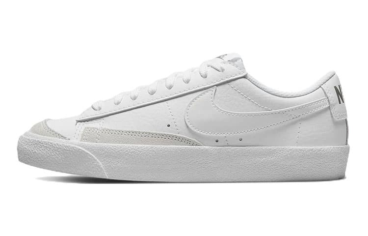 Nike Blazer Anti-Slip Wear-Resistant Low-Top Kids' Skateboarding Shoes White Teenagers 2