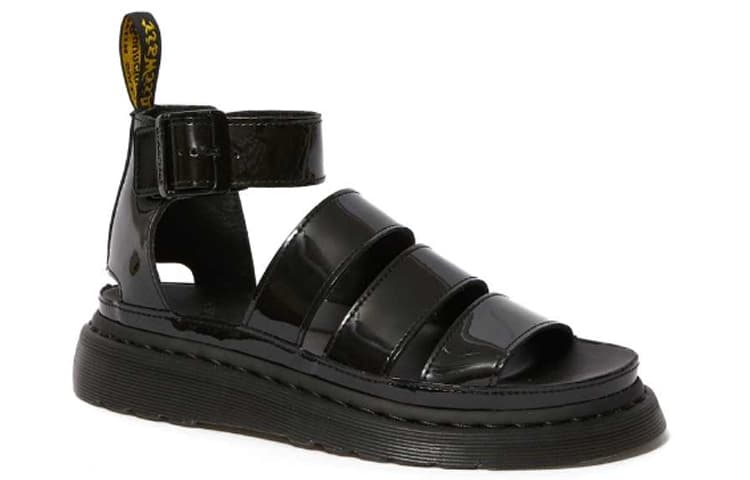 Dr.Martens Clarissa Ii Patent Leather Strap Sandals Black 3