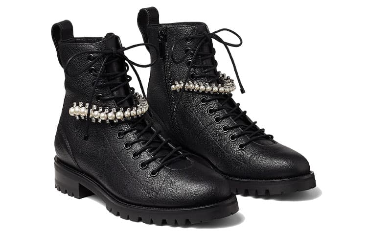 Jimmy Choo Cruz Combat Ankle Boots 6