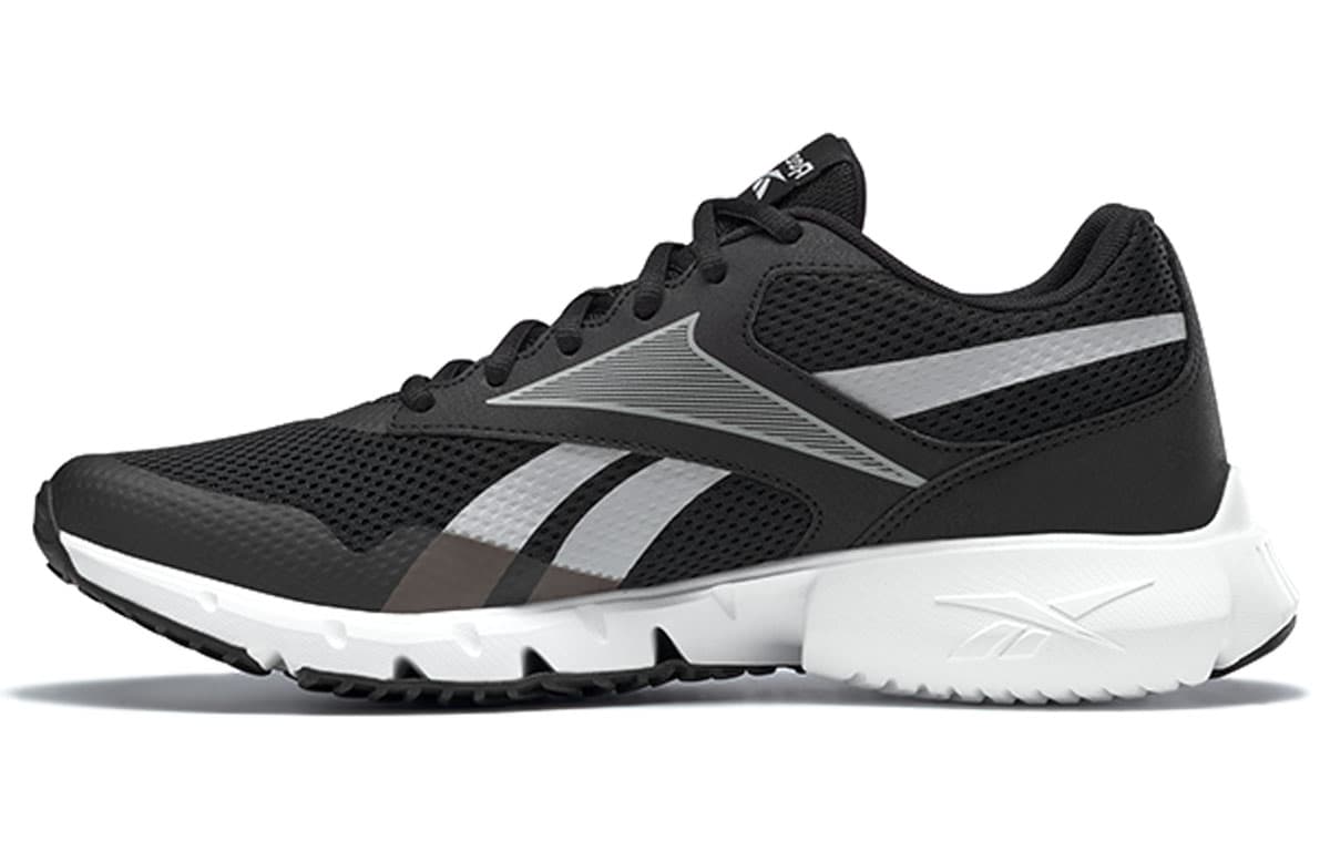 Reebok Ztaur Run Sport Simple Mesh Fabric Synthetic Leather Low-Top Marathon Running Shoes Unisex Black Grey