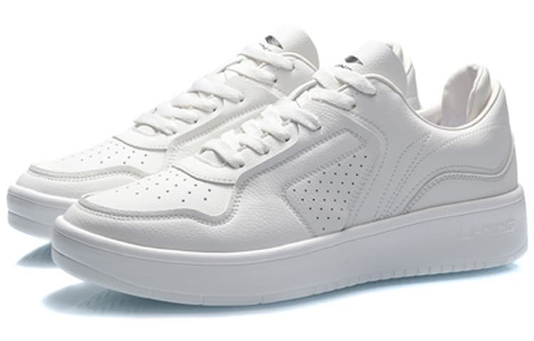 LiNing Street Player Coverage Warm Slip-Resistant Low-Top Skateboard Shoes White 5