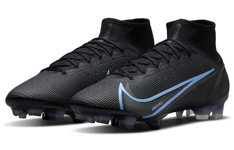 Nike Mercurial Superfly 8 Elite Fg Black Light Blue 5