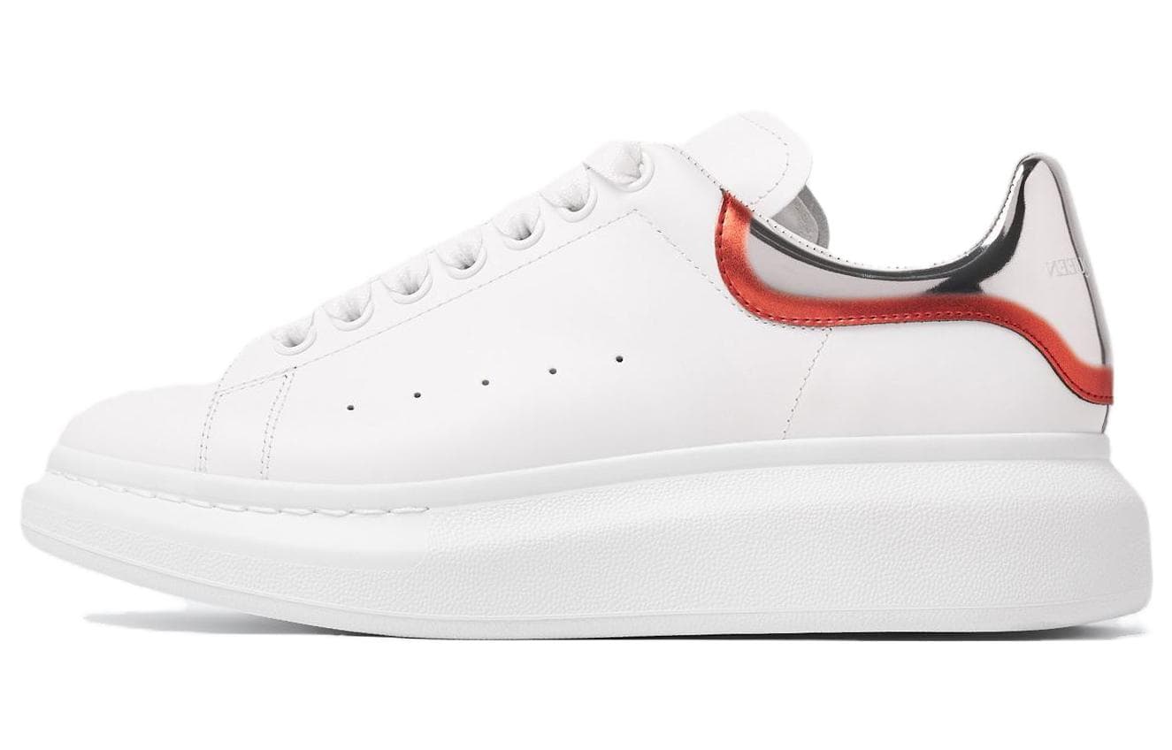Alexander McQueen Oversized White Silver Red Metallic