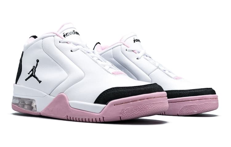 Air Jordan Big Fund Sneakers White/Black/Pink GS 5
