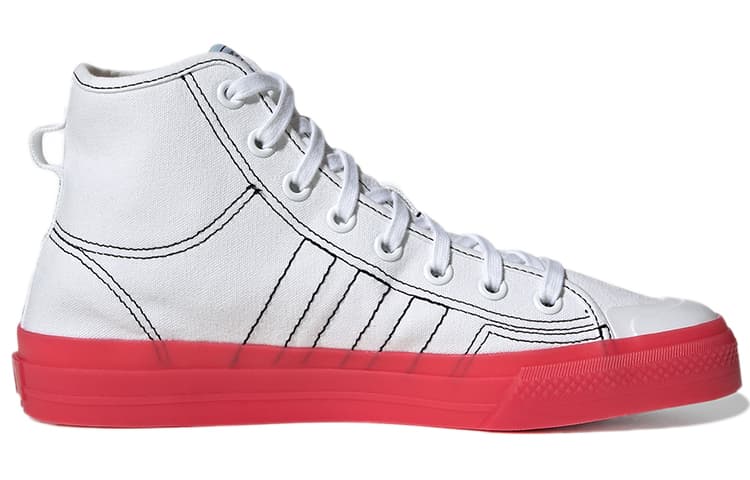 Adidas Originals Originals Nizza Hi Rf 'White Red' 4