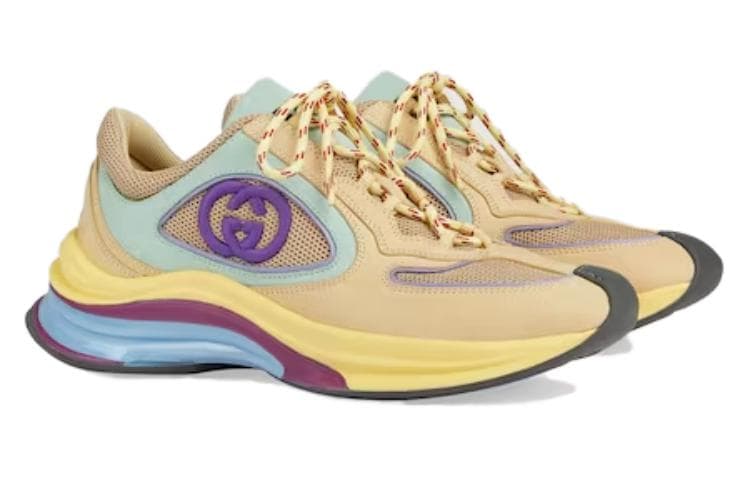GUCCI RUN Low-Top Casual Shoes Women's Yellow 6