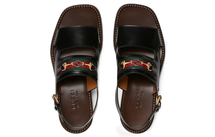 GUCCI Beach Sandals Men Black 6