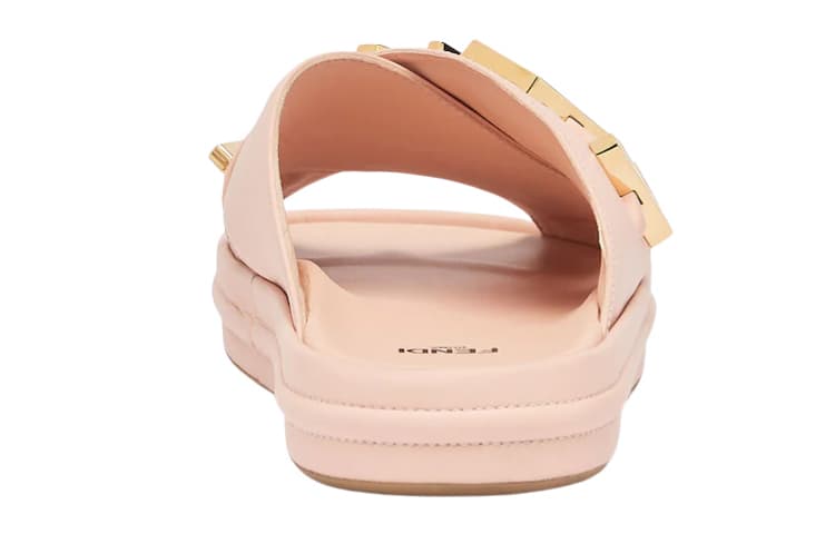 FENDI Lettering Logo Flat Slides 6