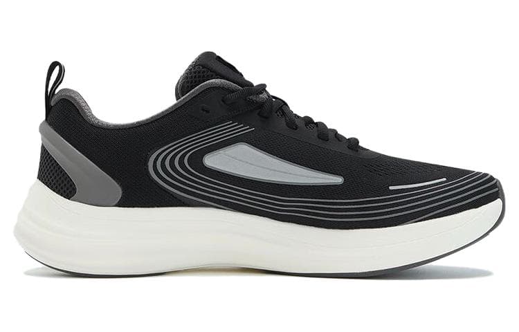 FILA NUVOLE EVO Anti-Slip Wear-Resistant Low-Top Running Shoes Men's Black White 4