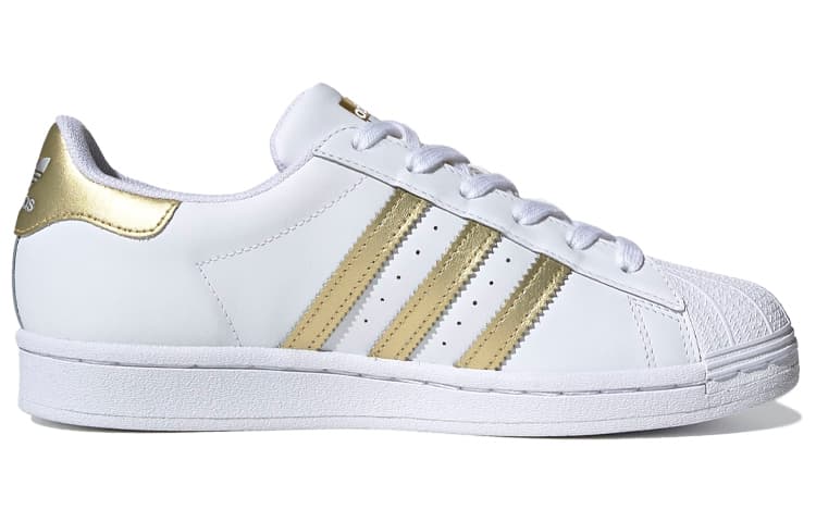 Adidas Originals Superstar White Gold Metallic Women's 3