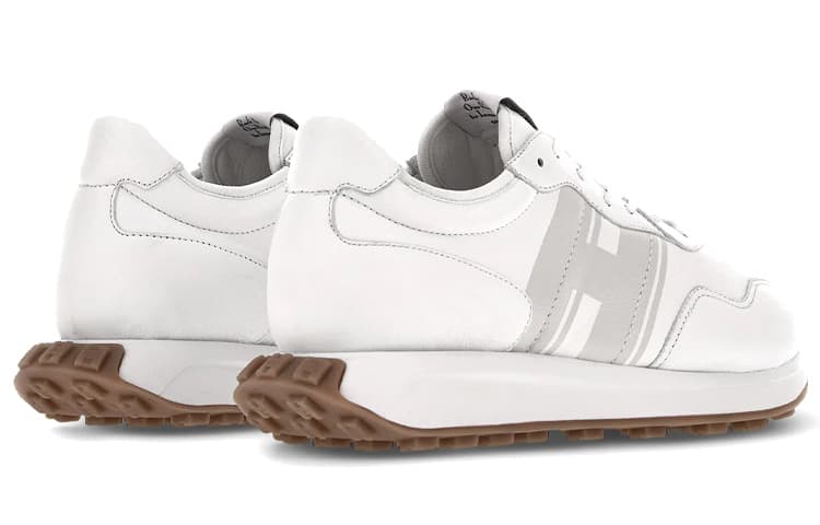 HOGAN H601 Low-Top Casual Shoes Men's White Gray 5