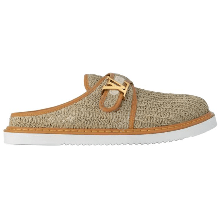 LOUIS VUITTON Easy Slip-On Flat Toe-Cover Slides Men's Brown 3