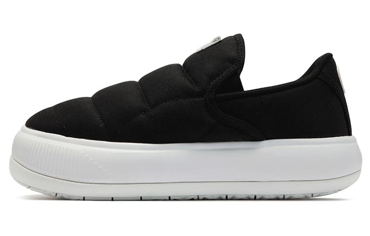 PUMA Suede Mayu Slip On Canvas 'Black White' Women's 2