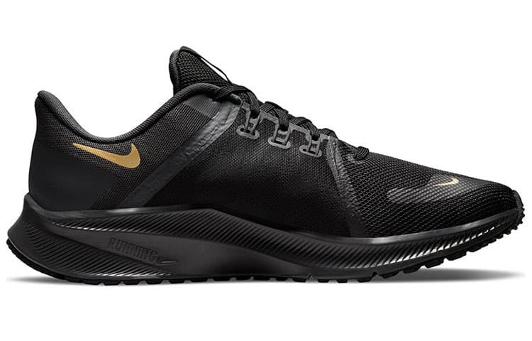 Nike Quest 4 Black Metallic Gold 4