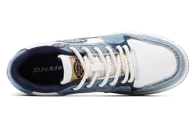 Dickies Skateboard Shoes Men Low-Top Light Blue 6